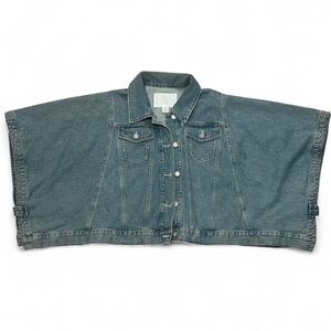 COS Light Blue Denim Poncho Jacket
